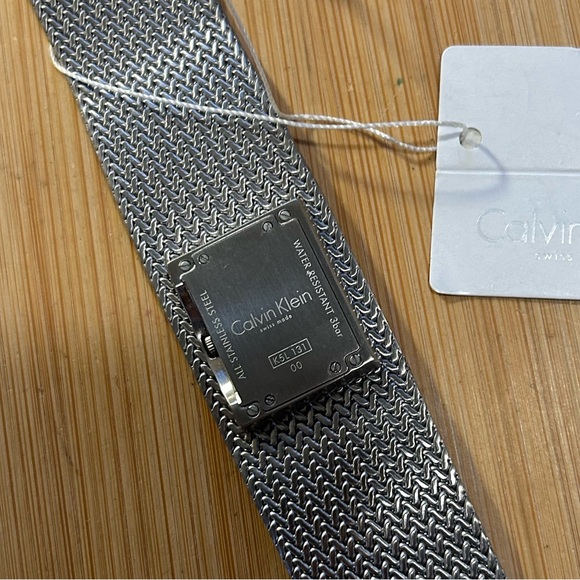 Calvin Kein Watch With 23mm x 27mm Black Face & Silver MeshBracelet